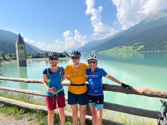 Der Reschenpass, ein Highlight auf der Via Claudia Augusta
