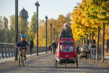 Radfahren im Herbst, manchmal wunderschön, manchmal ganz schon herausfordernd.