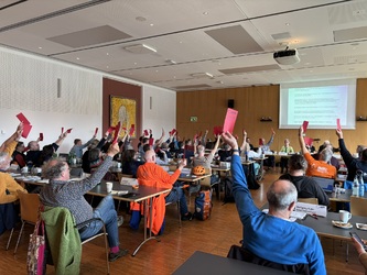 Abstimmung über den politischen Leitantrag des ADFC Hessen