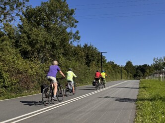 Entspanntes Spätsommerradeln