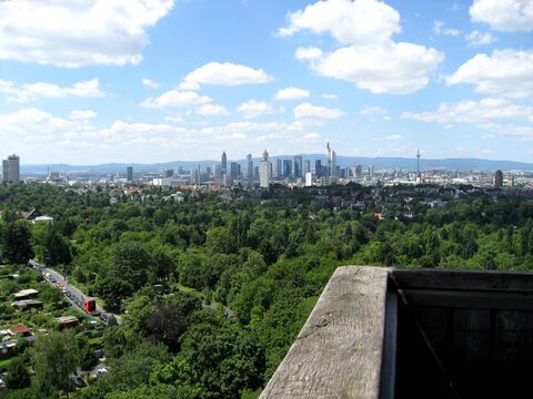 Blick vom Goetheturm auf Frankfurt