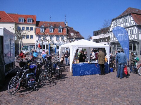 Infostand in Dieburg