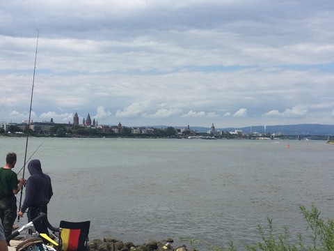 Blick von der Mainspitze nach Mainz