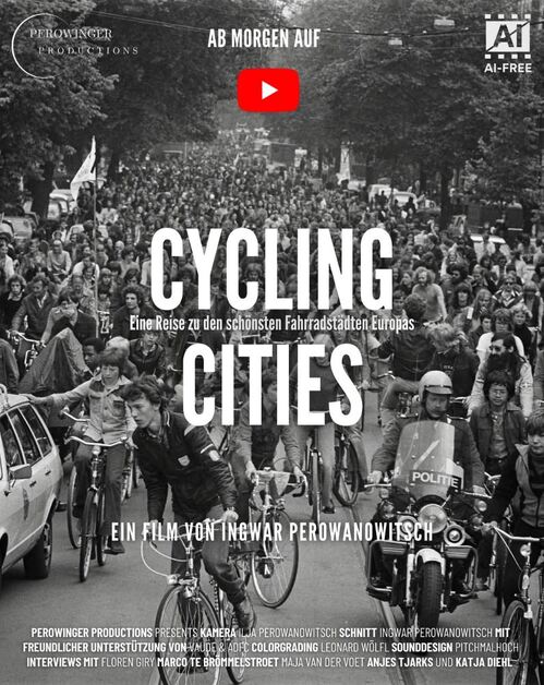 Das Filmplakat zur Dokumentation "Cycling Cities" von Ingwar Perowanowitsch